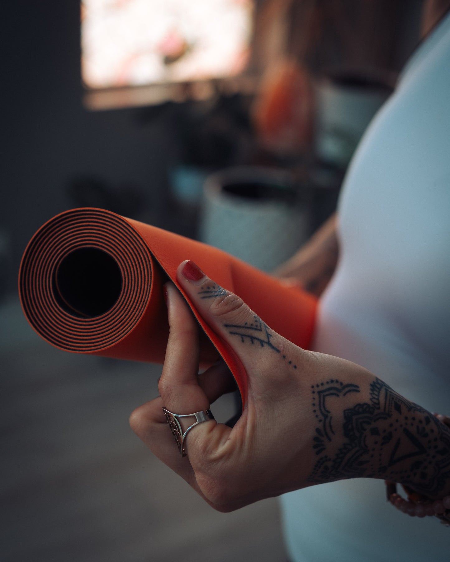 ORANGE TRAVEL MINIMALIST YOGA MAT (Limited Edition)