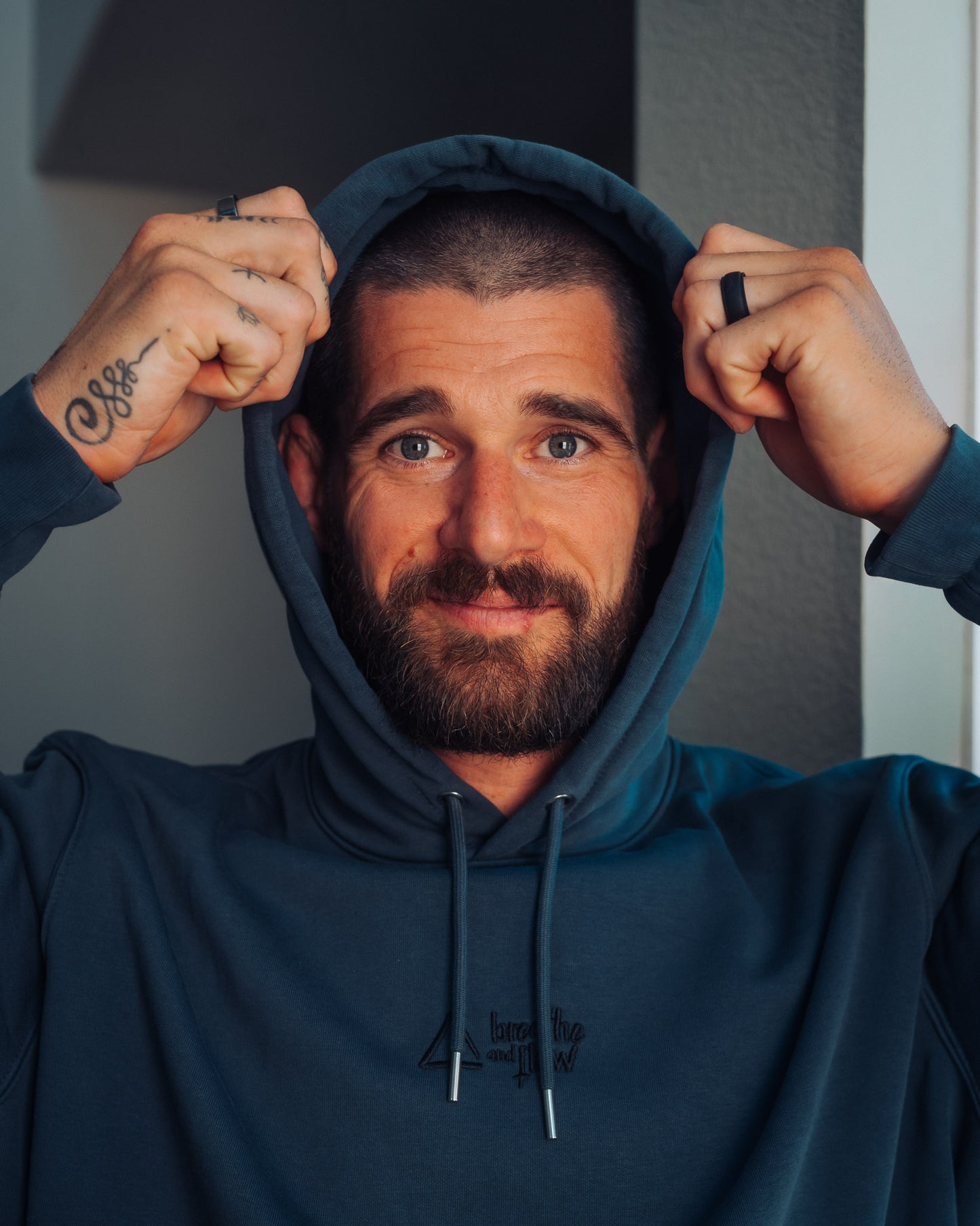 INK BLUE GREY PRACTICE ECO HOODIE