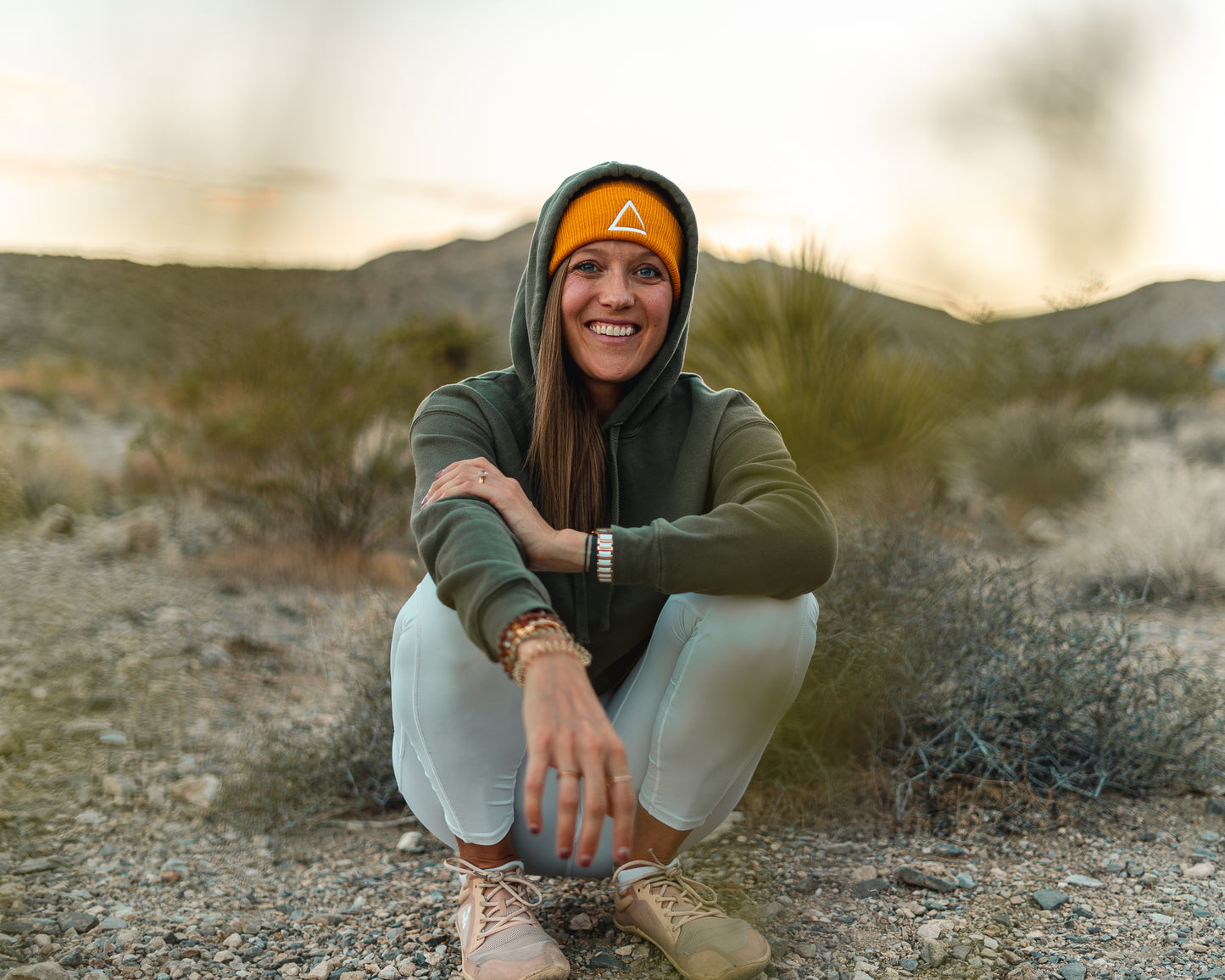 MINIMALIST BEANIE - WHITE LOGO